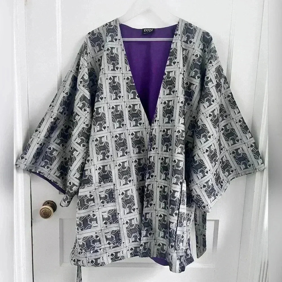 Ernst San Francisco Jack of Spade ART RARE KIMONO One Size - Picture 4 of 5